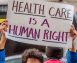 sign saying health care is a human right