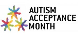 Autism Acceptance Month logo