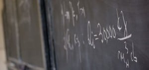 A blackboard with writing