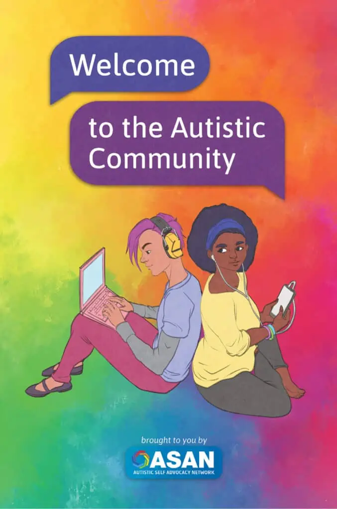 The cover of ASAN's book "Welcome to the Autistic Community"