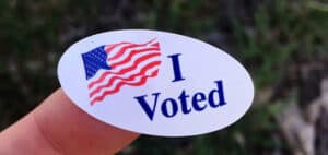 an I Voted sticker