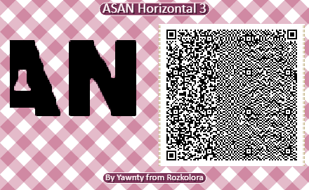 QR code for Part 3/3 of Animal Crossing ASAN logo pattern